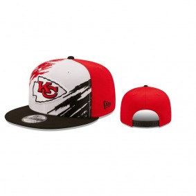 Kansas City Chiefs White Red Splatter 9FIFTY Snapback Hat