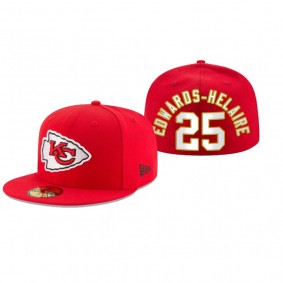 Kansas City Chiefs Clyde Edwards-Helaire Red Omaha 59FIFTY Fitted Hat