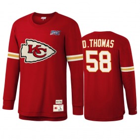 Kansas City Chiefs Derrick Thomas Mitchell & Ness Red NFL 100 Team Inspired T-Shirt