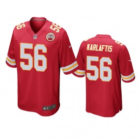 Kansas City Chiefs George Karlaftis Red 2022 NFL Draft Game Jersey