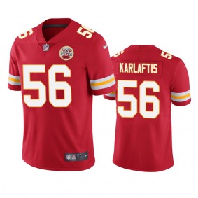 Kansas City Chiefs George Karlaftis Red 2022 NFL Draft Vapor Limited Jersey