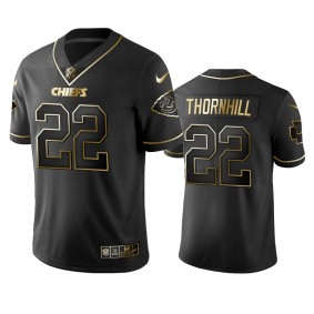 Kansas City Chiefs Juan Thornhill Black 2019 Vapor Limited Golden Edition Jersey