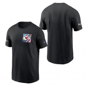 Men's Kansas City Chiefs Black 2023 NFL Crucial Catch Sideline Tri-Blend T-Shirt
