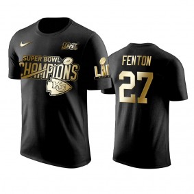 Kansas City Chiefs Rashad Fenton Black Super Bowl LIV Champions Golden Edition T-Shirt