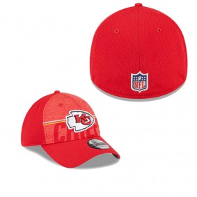 Men's Kansas City Chiefs Red 2023 NFL Training Camp 39THIRTY Flex Fit Hat