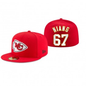 Kansas City Chiefs Lucas Niang Red Omaha 59FIFTY Fitted Hat