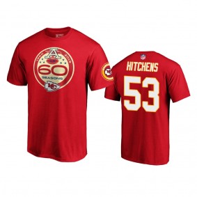 Kansas City Chiefs Anthony Hitchens Red 60th Anniversary T-Shirt