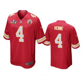 Kansas City Chiefs Chad Henne Red Super Bowl LV Game Jersey