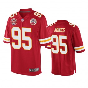 Kansas City Chiefs Chris Jones Red 60th Anniversary Game Jersey