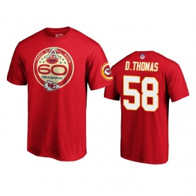Kansas City Chiefs Derrick Thomas Red 60th Anniversary T-Shirt