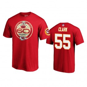 Kansas City Chiefs Frank Clark Red 60th Anniversary T-Shirt
