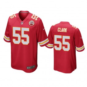 Kansas City Chiefs #55 Frank Clark Red Game Jersey
