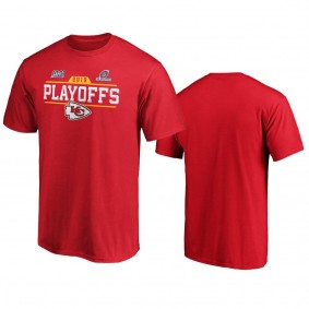 Men's Kansas City Chiefs Red 2019 NFL Playoffs Bound Chip Shot T-Shirt