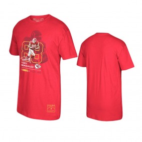 Chiefs Tony Gonzalez 2019 Hall of Fame Red Player Graphic T-Shirt