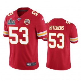 Kansas City Chiefs Anthony Hitchens Red Super Bowl LIV Vapor Limited Jersey