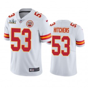 Kansas City Chiefs Anthony Hitchens White Super Bowl LV Vapor Limited Jersey