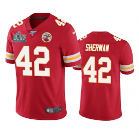 Kansas City Chiefs Anthony Sherman Red Super Bowl LIV Vapor Limited Jersey