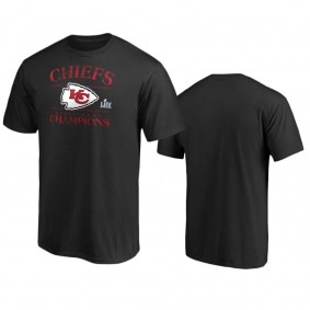 Men's Kansas City Chiefs Black Super Bowl LIV Champions Juke T-Shirt