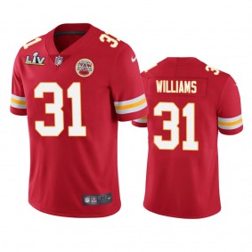 Kansas City Chiefs Darrel Williams Red Super Bowl LV Vapor Limited Jersey