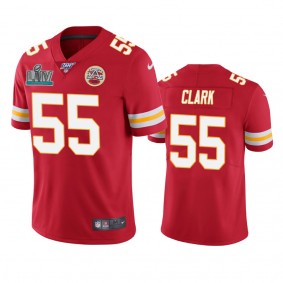 Kansas City Chiefs Frank Clark Red Super Bowl LIV Vapor Limited Jersey