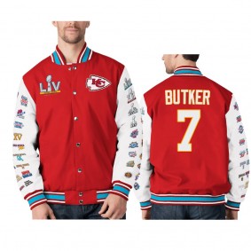 Kansas City Chiefs Harrison Butker Red Super Bowl LV Jacket