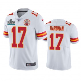 Kansas City Chiefs Mecole Hardman White Super Bowl LIV Vapor Limited Jersey