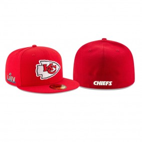 Men's Kansas City Chiefs Red Super Bowl LIV Sidepatch 59FIFTY Hat