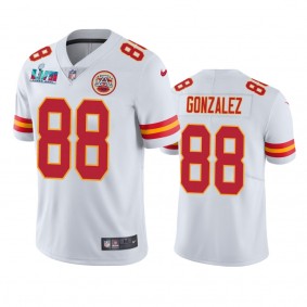 Kansas City Chiefs Tony Gonzalez White Super Bowl LVII Vapor Limited Jersey