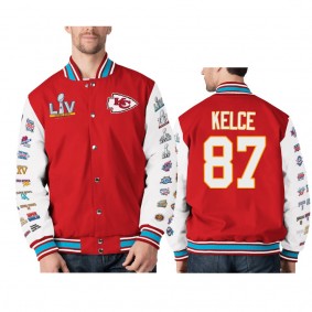 Kansas City Chiefs Travis Kelce Red Super Bowl LV Jacket