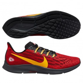 Men's Nike Air Zoom Pegasus 36 Kansas City Chiefs Red Gold Running Shoes