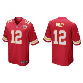 Men's Jared Wiley Kansas City Chiefs Red Game Jersey