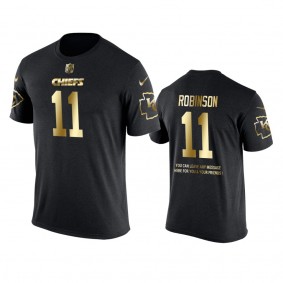 Kansas City Chiefs #11 Demarcus Robinson Metall Dark Nike Golden Special T-Shirt - Men