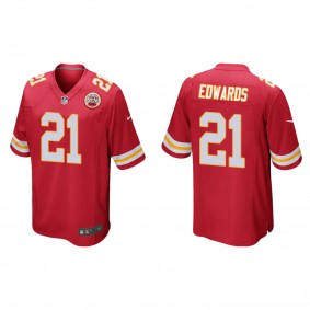 Men's Mike Edwards Kansas City Chiefs Red Game Jersey