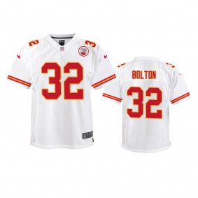 Youth Chiefs Nick Bolton White Game Jersey