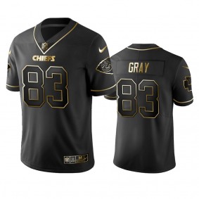 Noah Gray Chiefs Black Golden Edition Vapor Limited Jersey