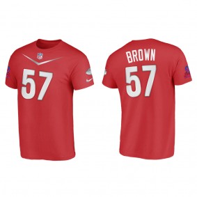 Orlando Brown 2023 NFL Pro Bowl AFC Red Jersey
