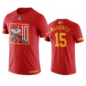 Kansas City Chiefs Patrick Mahomes Red Record TDs T-Shirt