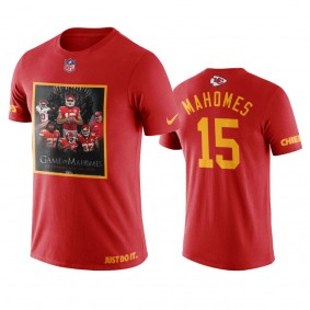 Kansas City Chiefs Patrick Mahomes Red Art Throws and We Win T-Shirt