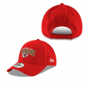 Men's Kansas City Chiefs Red Super Bowl LVIII Champions Replica 9FORTY Adjustable Hat