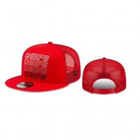 Kansas City Chiefs Red Team Repeated 9FIFTY Snapback Adjustable Hat