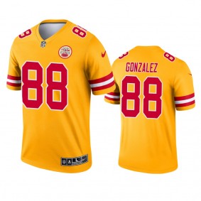 Kansas City Chiefs Tony Gonzalez Yellow 2021 Inverted Legend Jersey