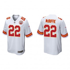 Kansas City Chiefs Trent McDuffie White 2022 NFL Draft Game Jersey