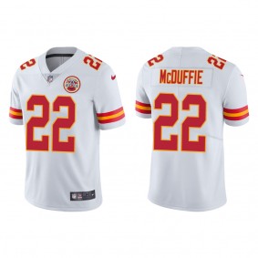 Kansas City Chiefs Trent McDuffie White 2022 NFL Draft Vapor Limited Jersey