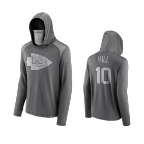 Tyreek Hill Kansas City Chiefs Gray Rally On Transitional Face Covering Pullover Hoodie