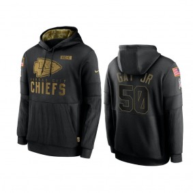 Kansas City Chiefs Willie Gay Jr. Black 2020 Salute To Service Sideline Performance Pullover Hoodie