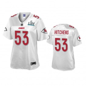 Women's Kansas City Chiefs Anthony Hitchens White Super Bowl LIV Champions Jersey