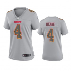 Women's Kansas City Chiefs Chad Henne Gray Atmosphere Fashion Game Jersey