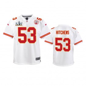 Youth Chiefs Anthony Hitchens White Super Bowl LV Game Jersey