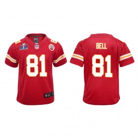 Youth Blake Bell Kansas City Chiefs Red Super Bowl LVIII Game Jersey
