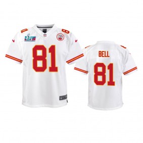 Youth Chiefs Blake Bell White Super Bowl LVII Game Jersey